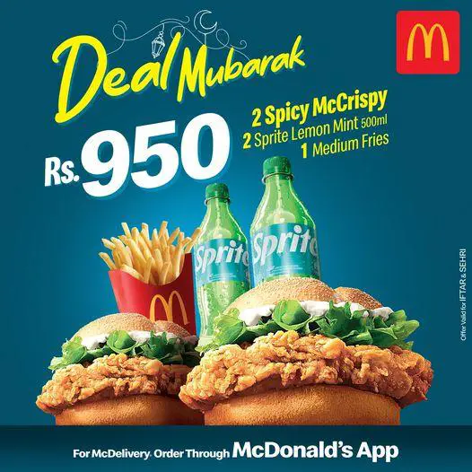 McDonalds iftar deal