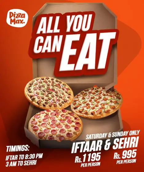 Pizza Max iftar buffet deal